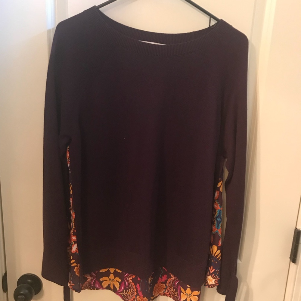 Long sleeve, purple LOFT top